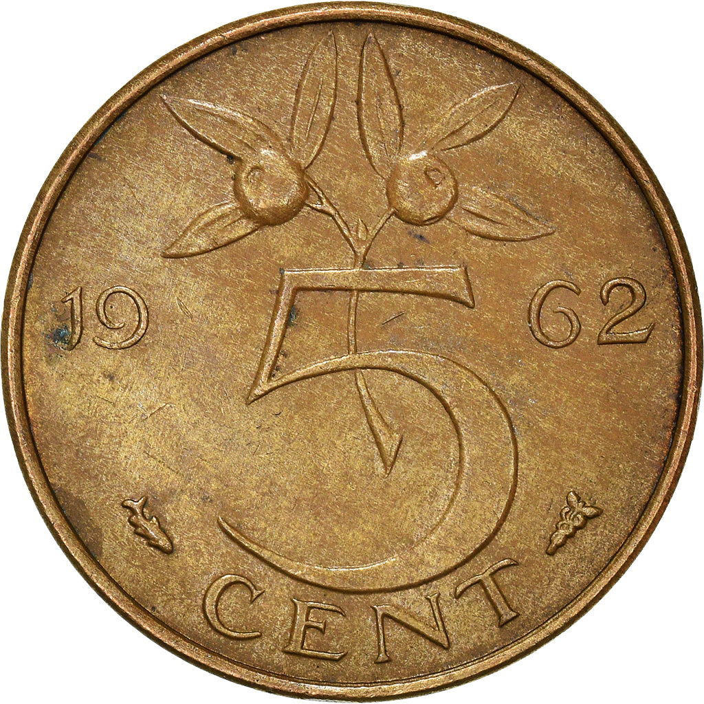 Moneta, Paesi Bassi, 5 Cents, 1962
