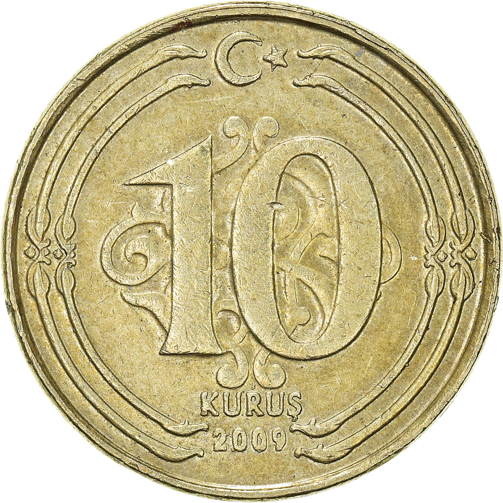 Moneta, Turchia, 10 Kurus, 2009