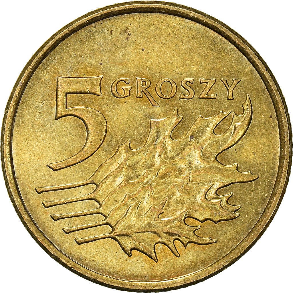 Moneta, Polonia, 5 Groszy, 2005