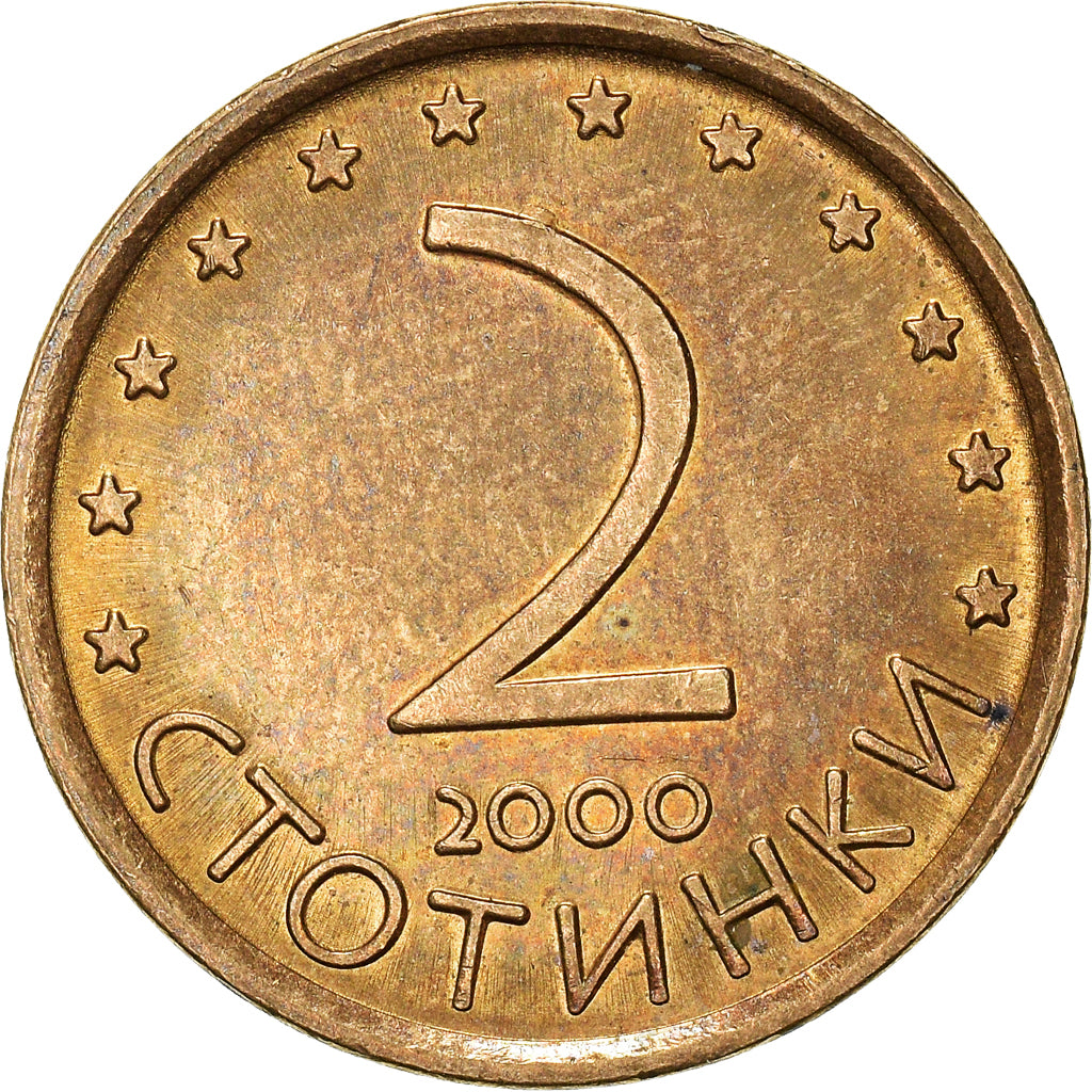 Munten, Bulgarije, 2 Stotinki, 2000