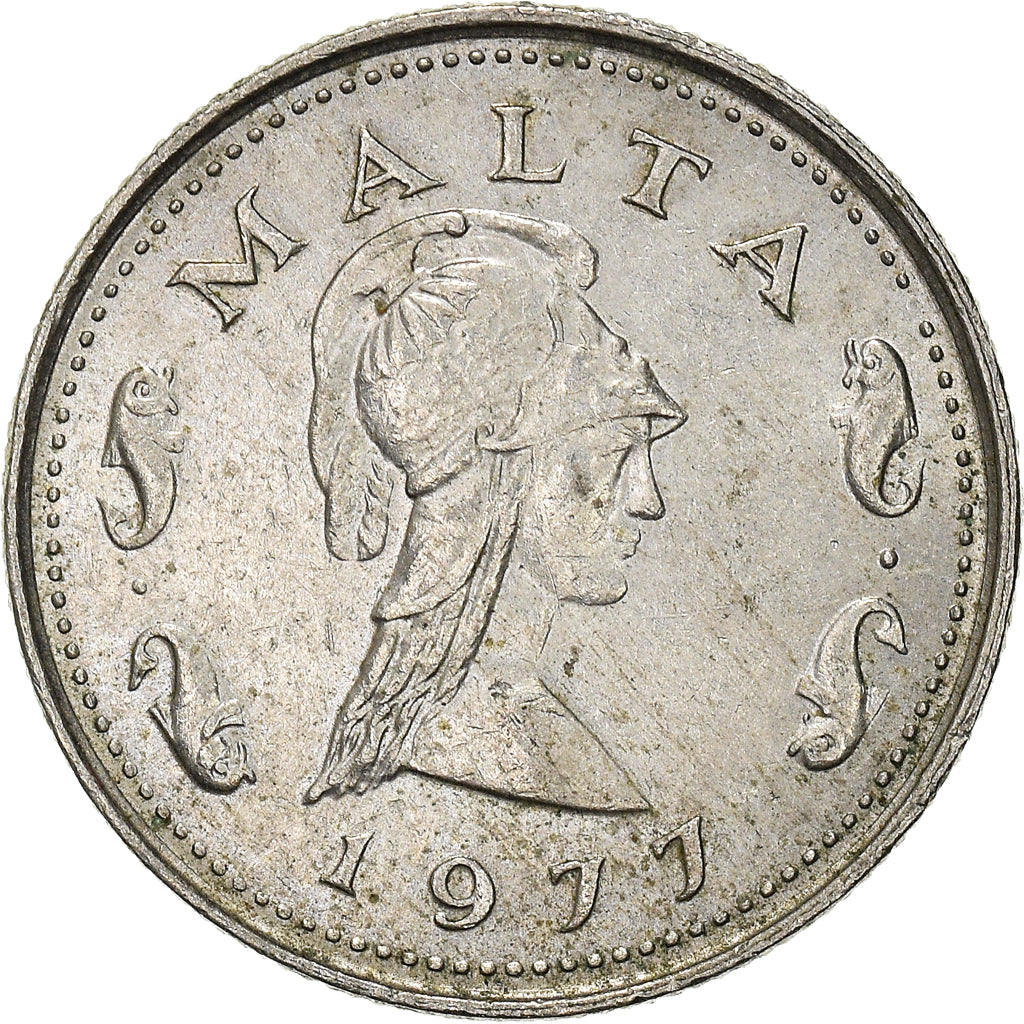 Munten, Malta, 2 Cents, 1977