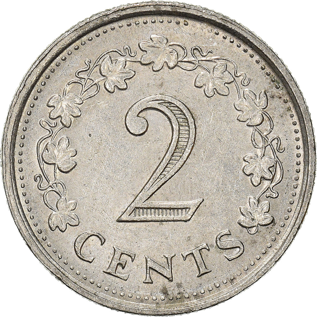Munten, Malta, 2 Cents, 1977