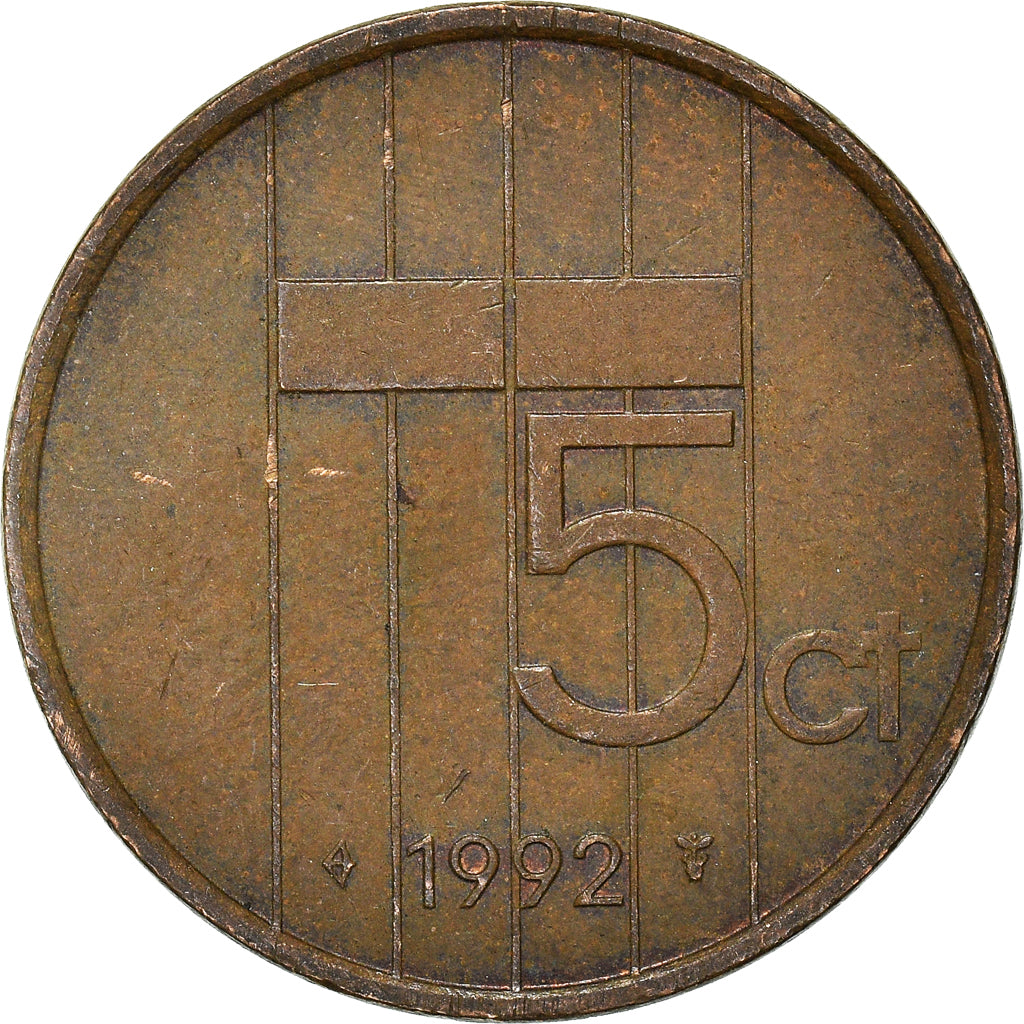 Coin, Netherlands, 5 Cents, 1992