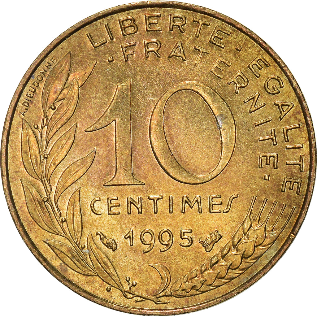 Coin, France, 10 Centimes, 1995