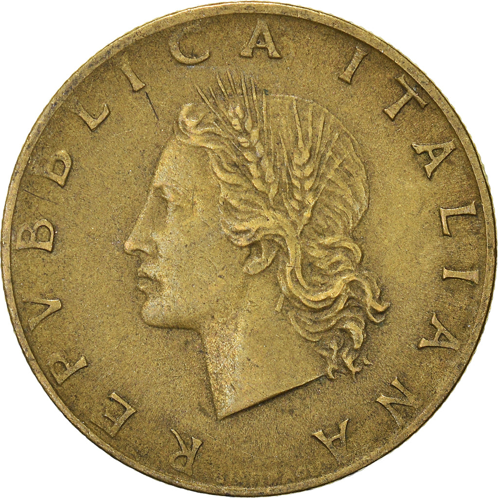Münze, Italien, 20 Lire, 1958