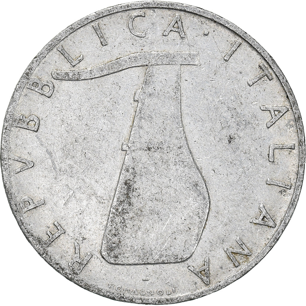 Munten, Italië, 5 Lire, 1955