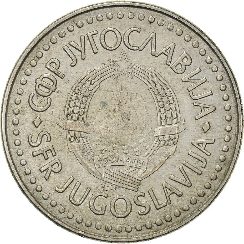 Münze, Jugoslawien, 100 Dinara, 1987