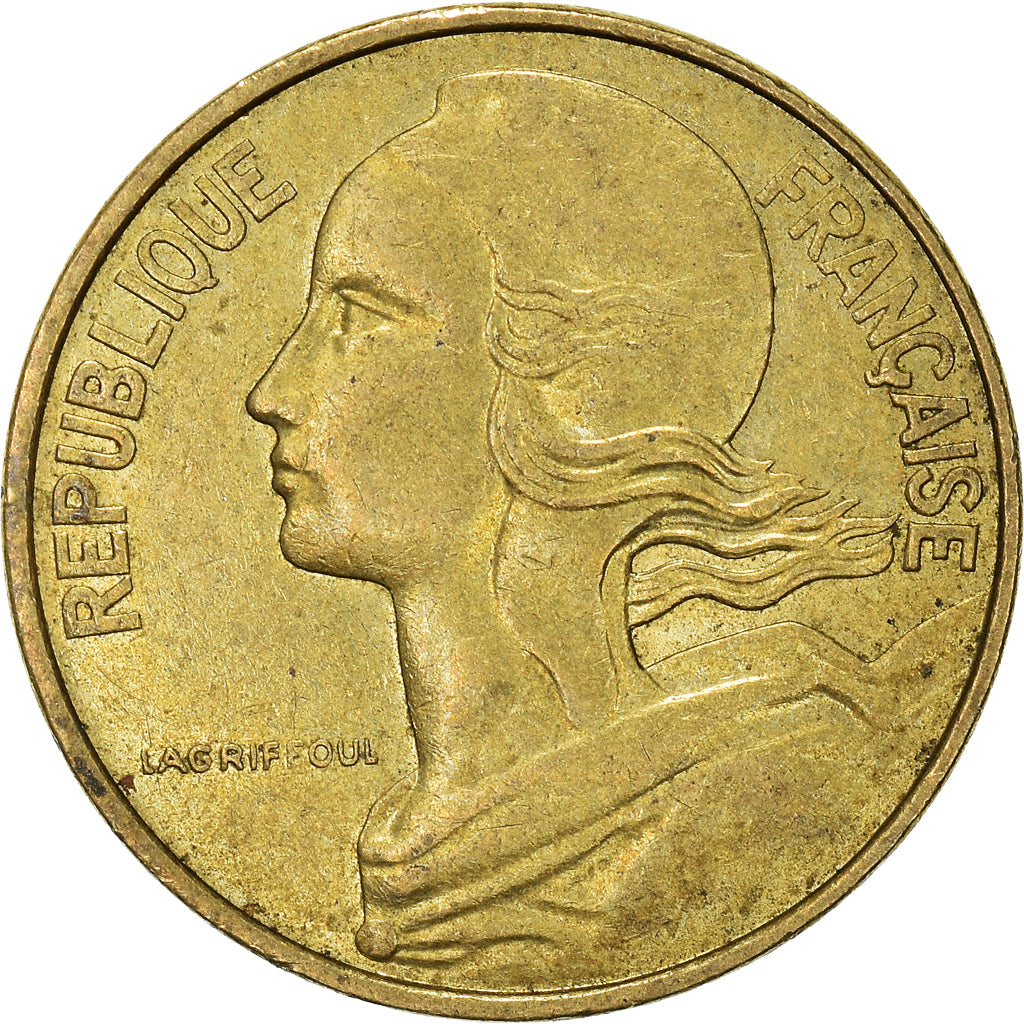 Moeda, França, 10 Centimes, 1980
