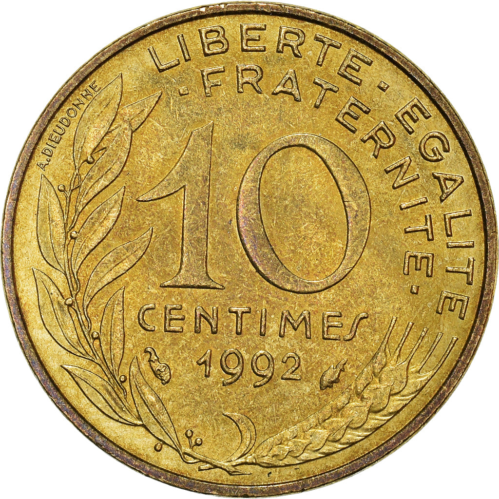 Moneta, Francia, 10 Centimes, 1992