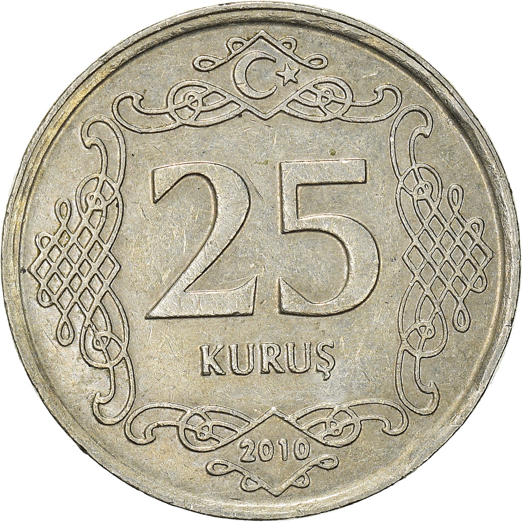 Moneta, Turchia, 25 Kurus, 2010