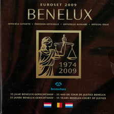 Benelux, Euro Set of 24 coins + 1 token, 2009