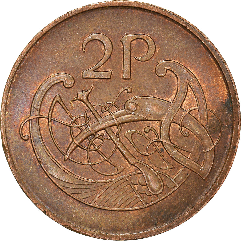 Coin, IRELAND REPUBLIC, 2 Pence, 1988
