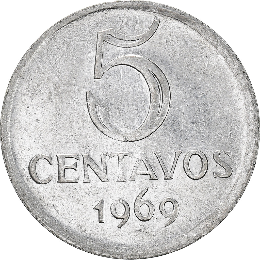 Moneda, Brasil, 5 Centavos, 1969