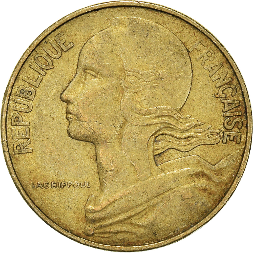Coin, France, 10 Centimes, 1974