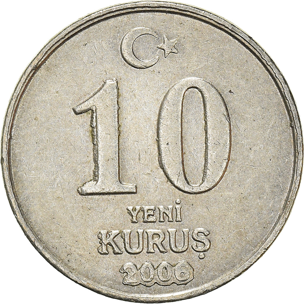 Moneta, Turchia, 10 New Kurus, 2006