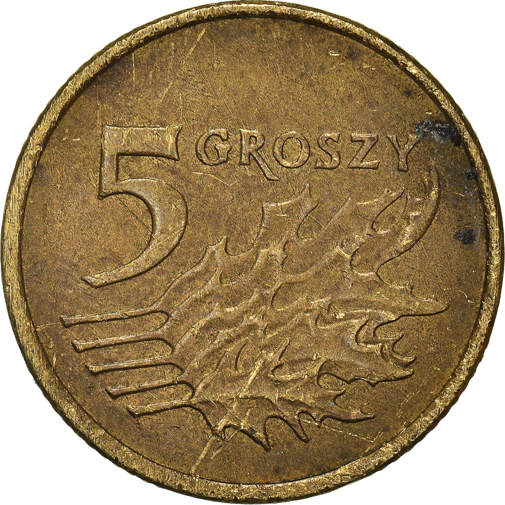 Moneta, Polonia, 5 Groszy, 1999