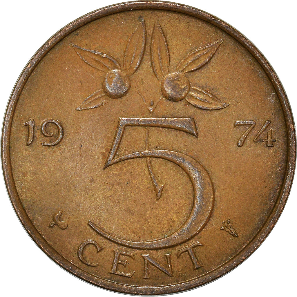 Coin, Netherlands, Cent, 1974