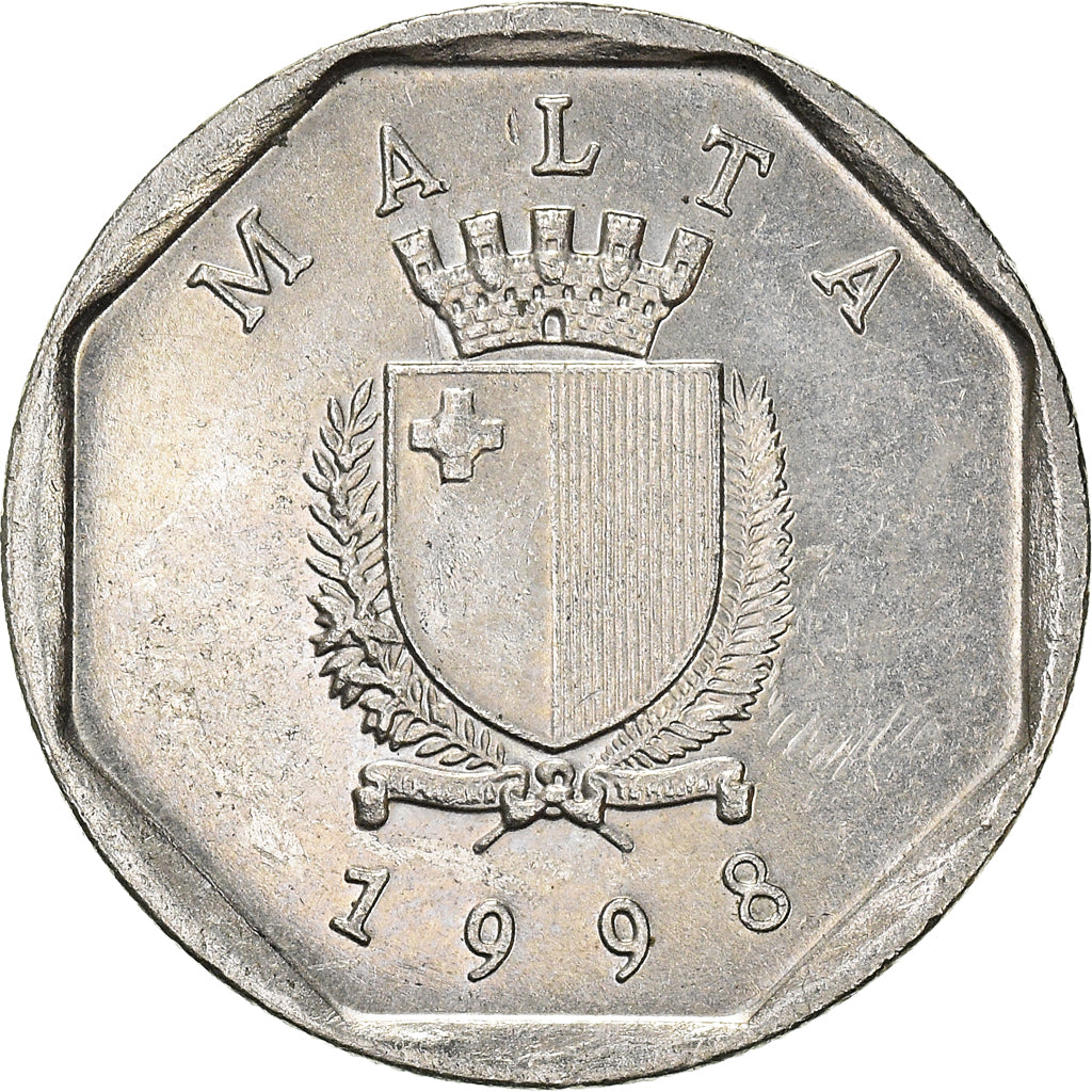 Munten, Malta, 5 Cents, 1998