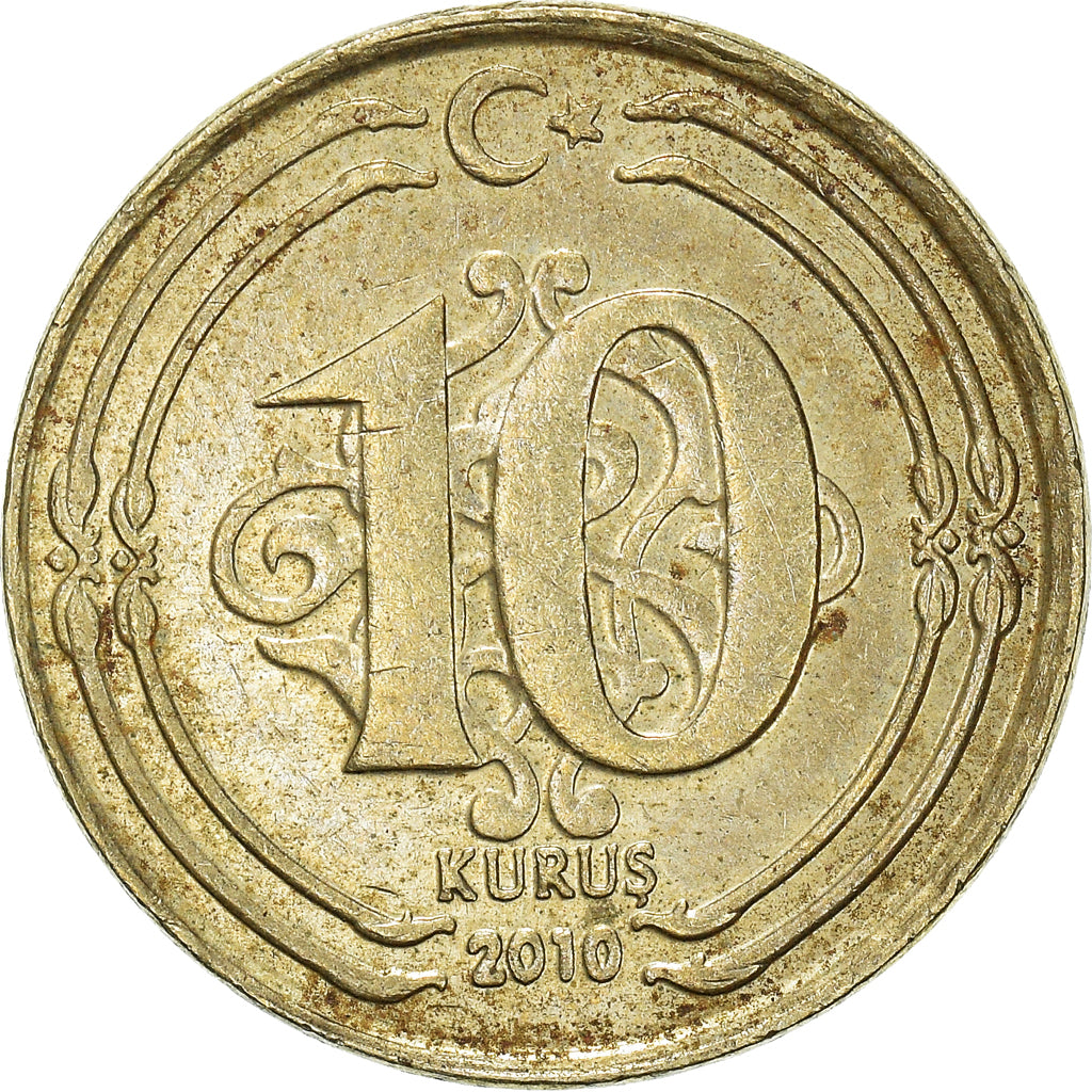 Moneta, Turchia, 10 Kurus, 2010