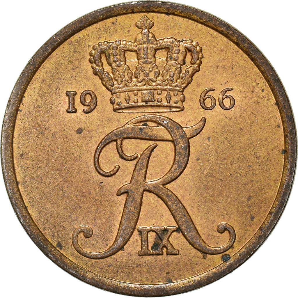 Münze, Dänemark, 5 Öre, 1966
