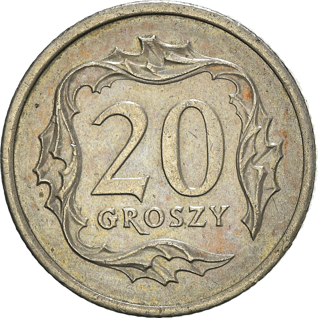 Moneta, Polonia, 20 Groszy, 1992