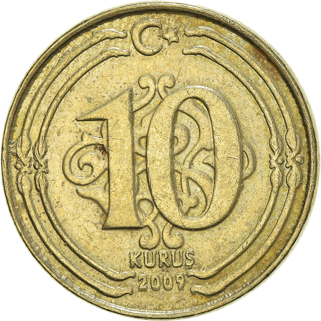 Moneta, Turchia, 10 Kurus, 2009