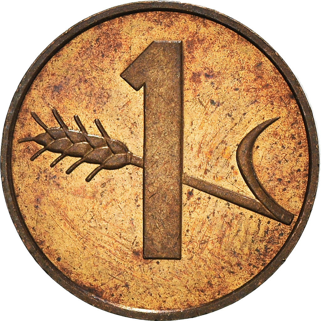 Moeda, Suíça, Rappen, 1985