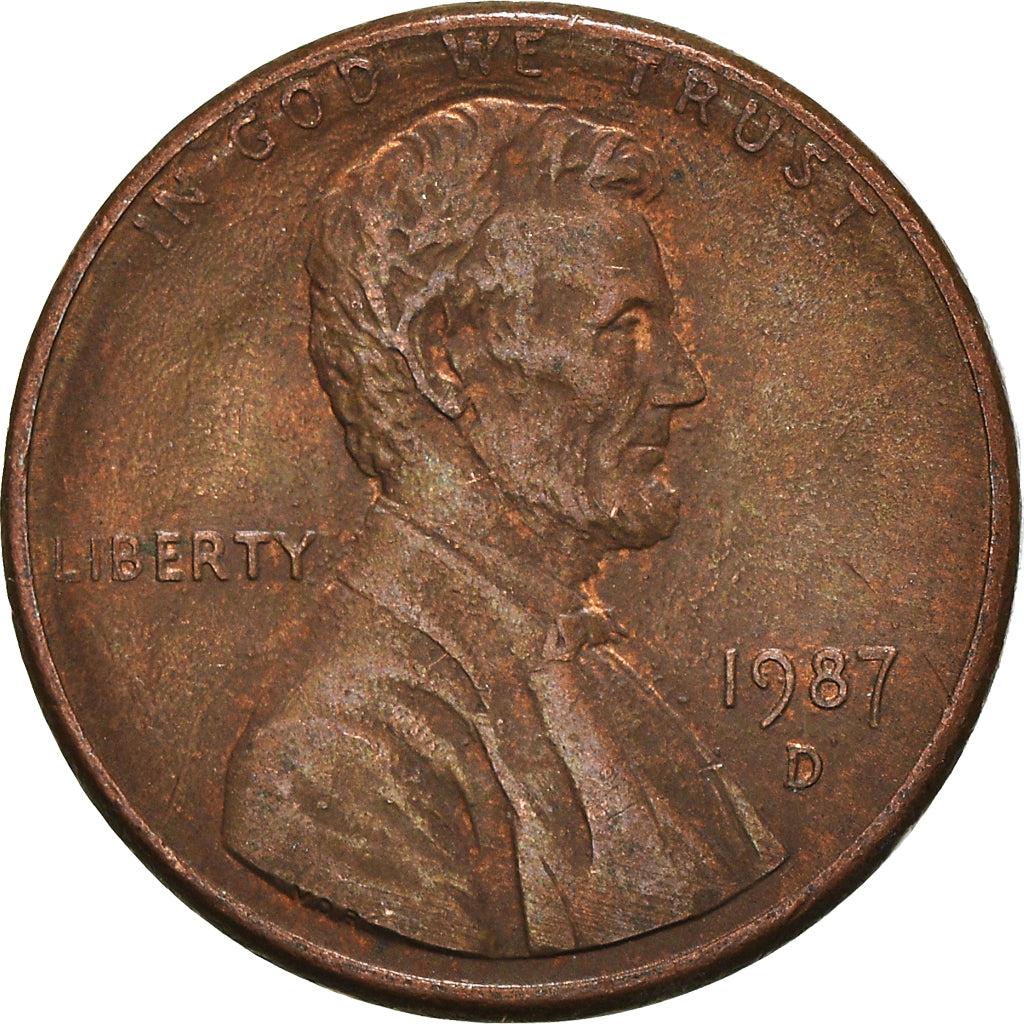 Moneta, Stati Uniti, Cent, 1987