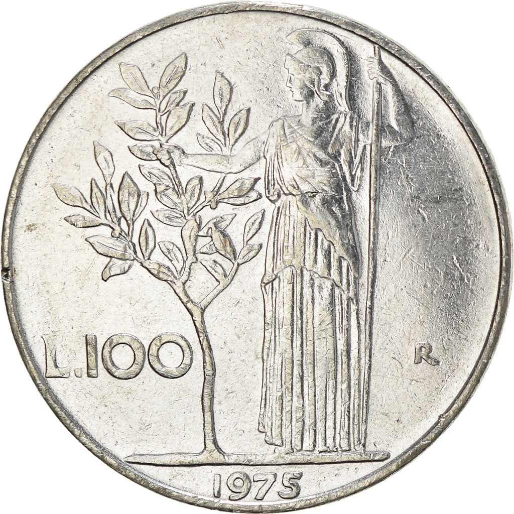 Moneda, Italia, 100 Lire, 1975