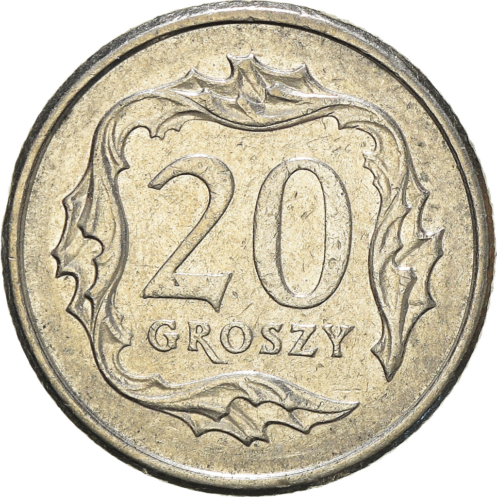 Moneta, Polonia, 20 Groszy, 2008