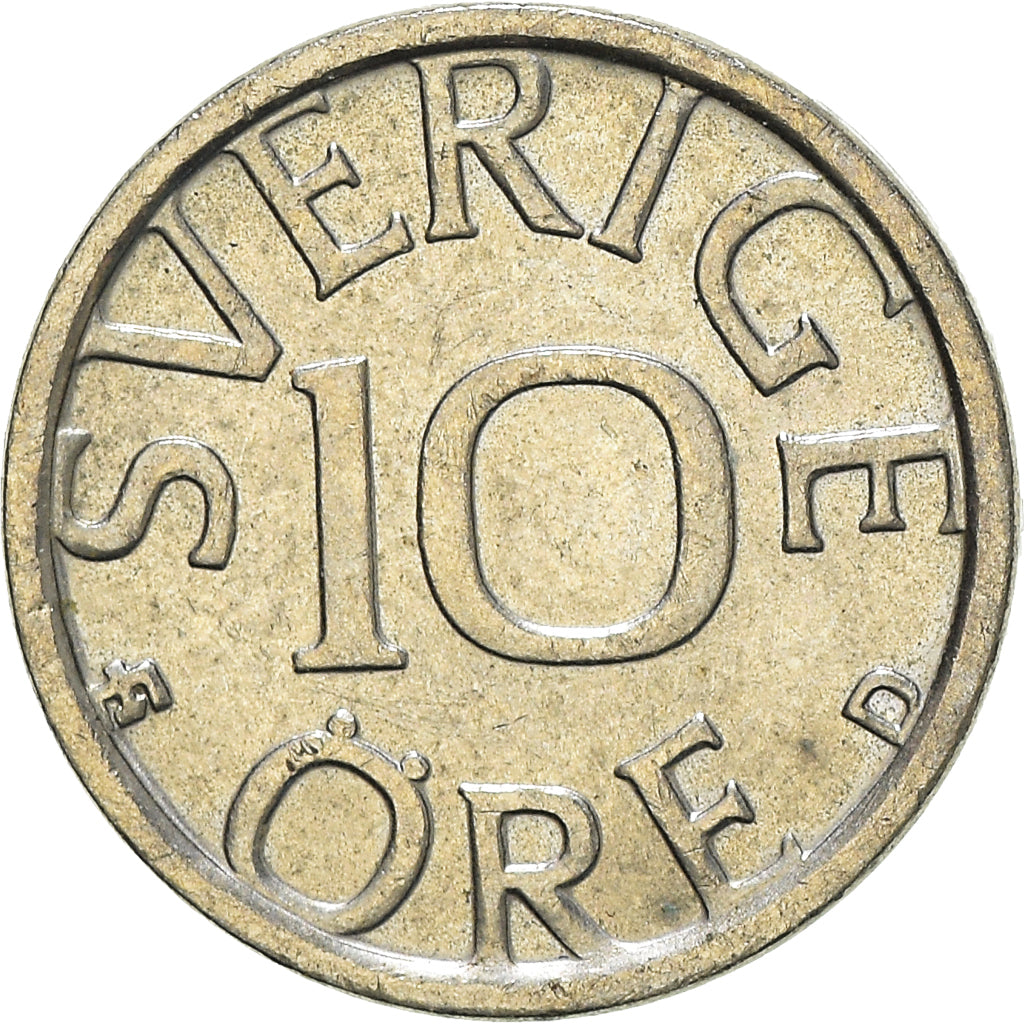 Monnaie, Suède, 10 Öre, 1988