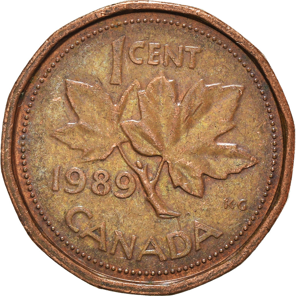 Moneta, Canada, Cent, 1989