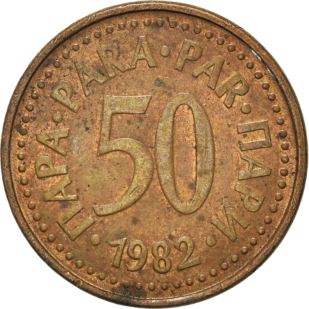 Münze, Jugoslawien, 50 Para, 1982