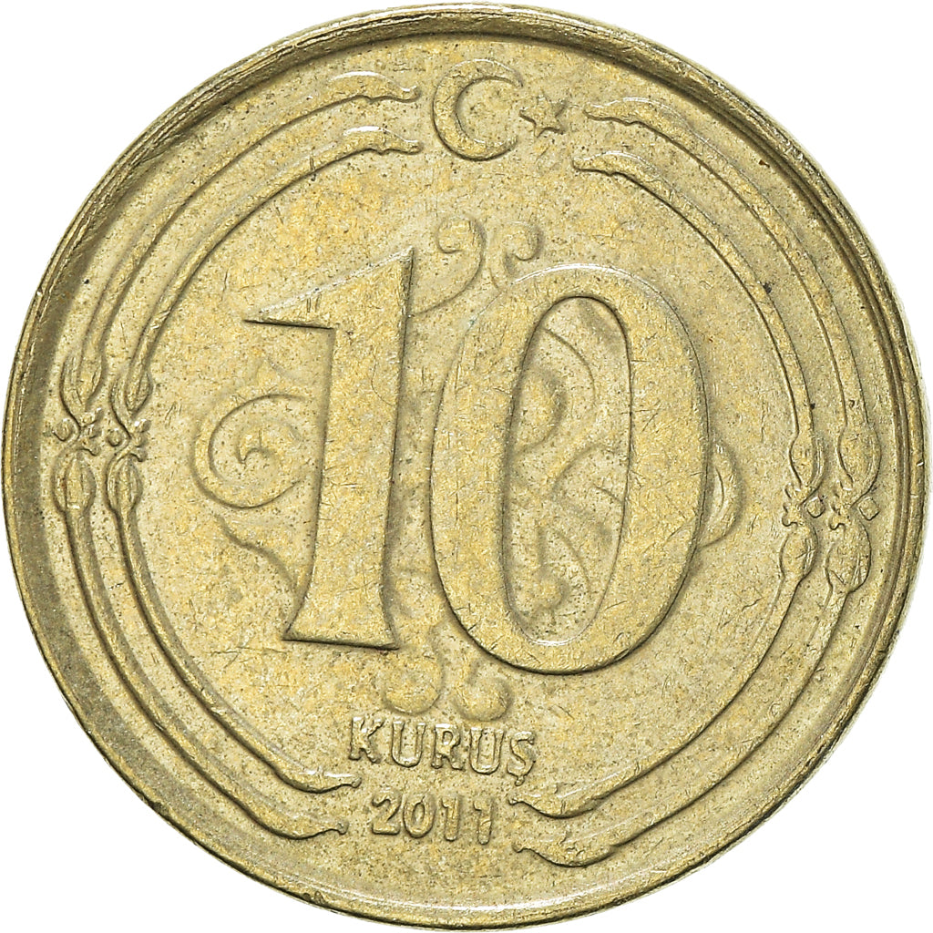 Moneta, Turchia, 10 Kurus, 2011