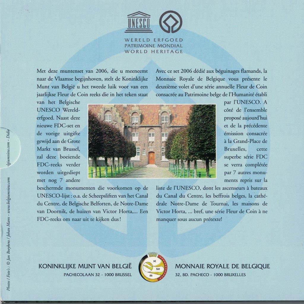Belgium, Euro Set of 8 coins + 1 token, 2006