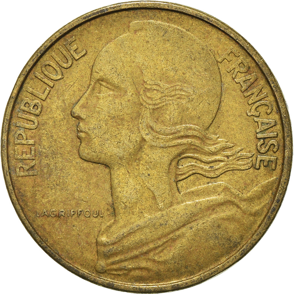 Moeda, França, 10 Centimes, 1967