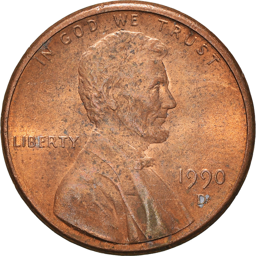 Münze, Vereinigte Staaten, Cent, 1990