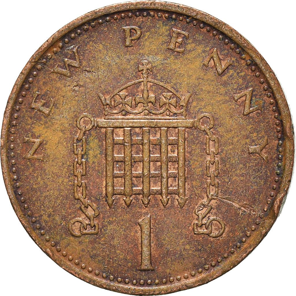 Coin, Great Britain, New Penny, 1977