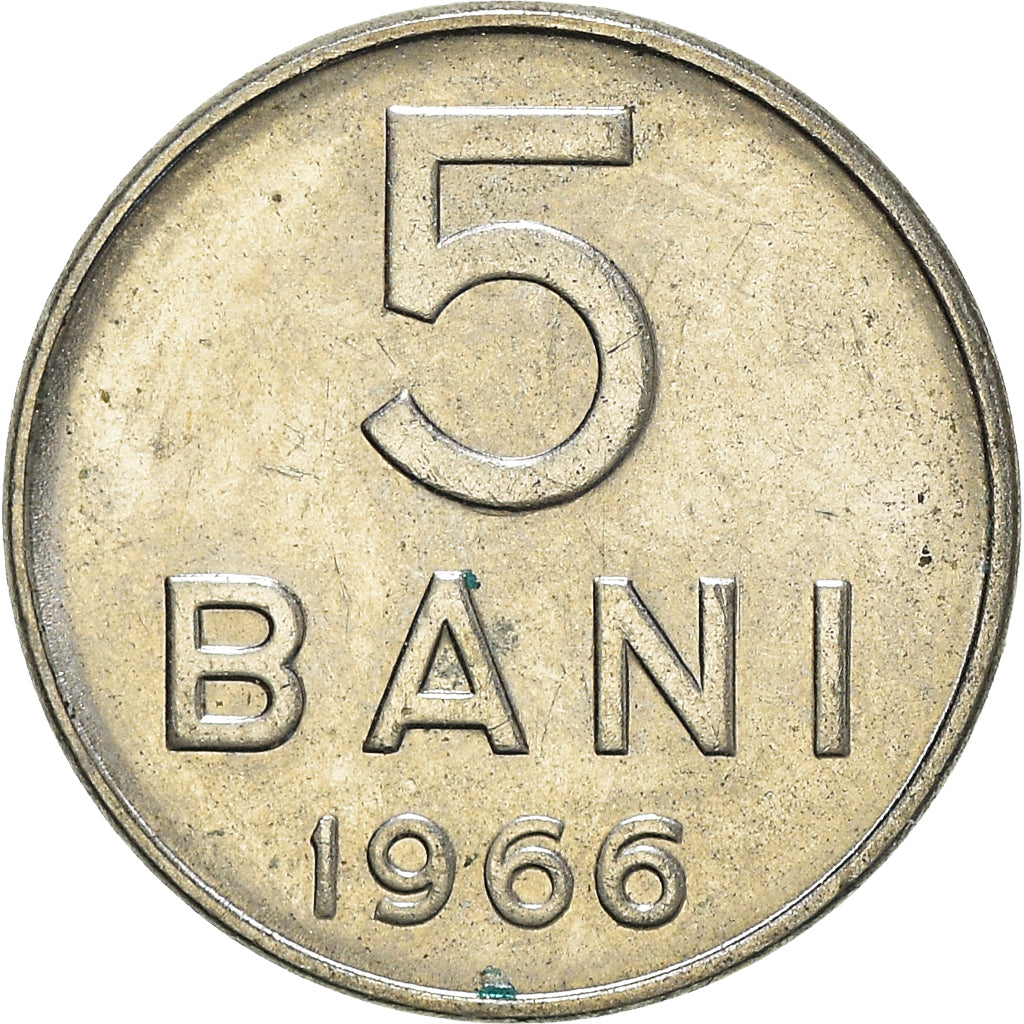 Münze, Rumänien, 5 Bani, 1966