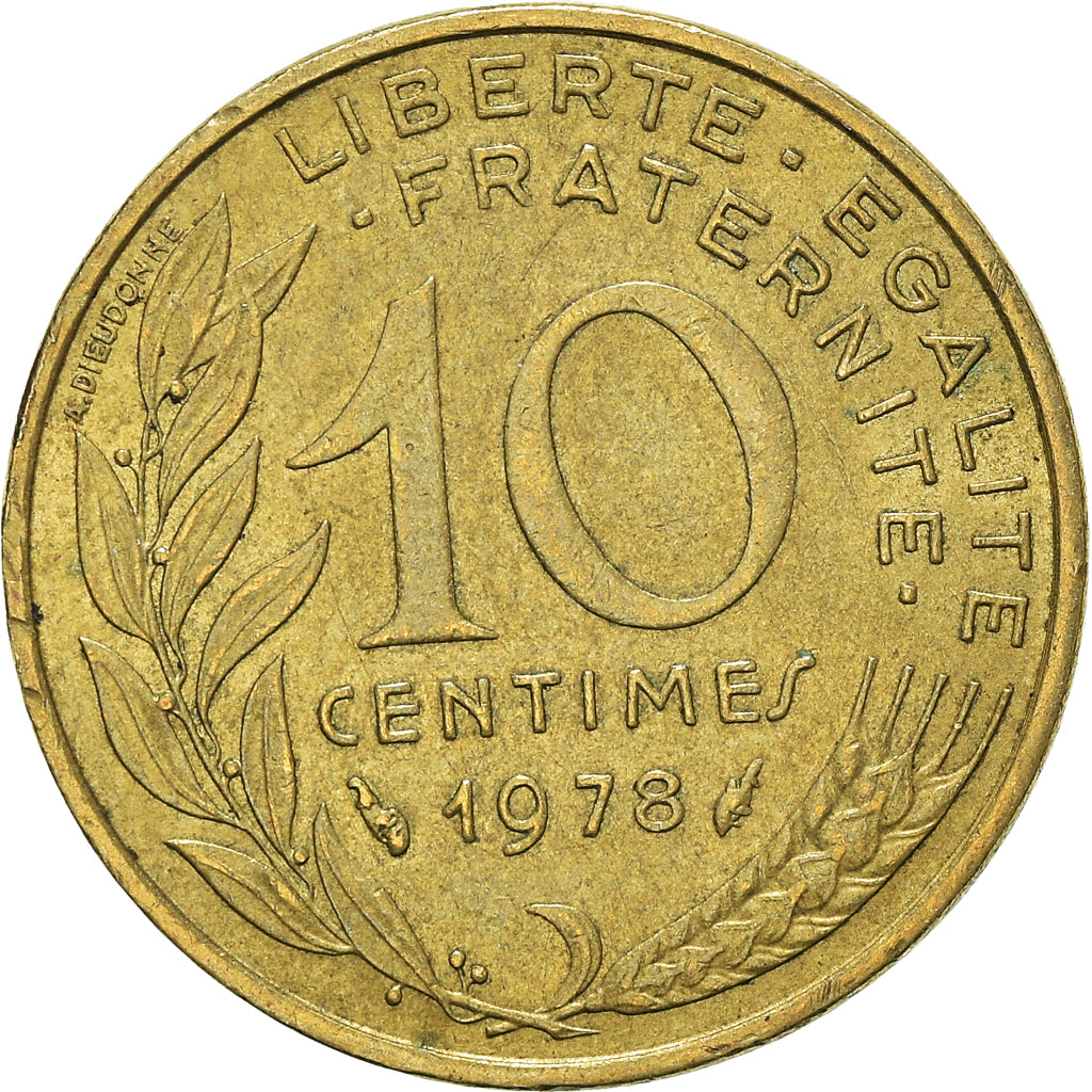 Coin, France, 10 Centimes, 1978