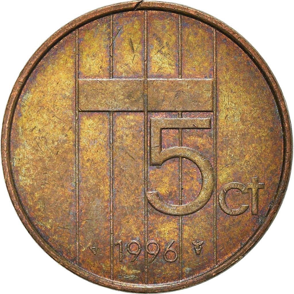 Coin, Netherlands, 5 Cents, 1996
