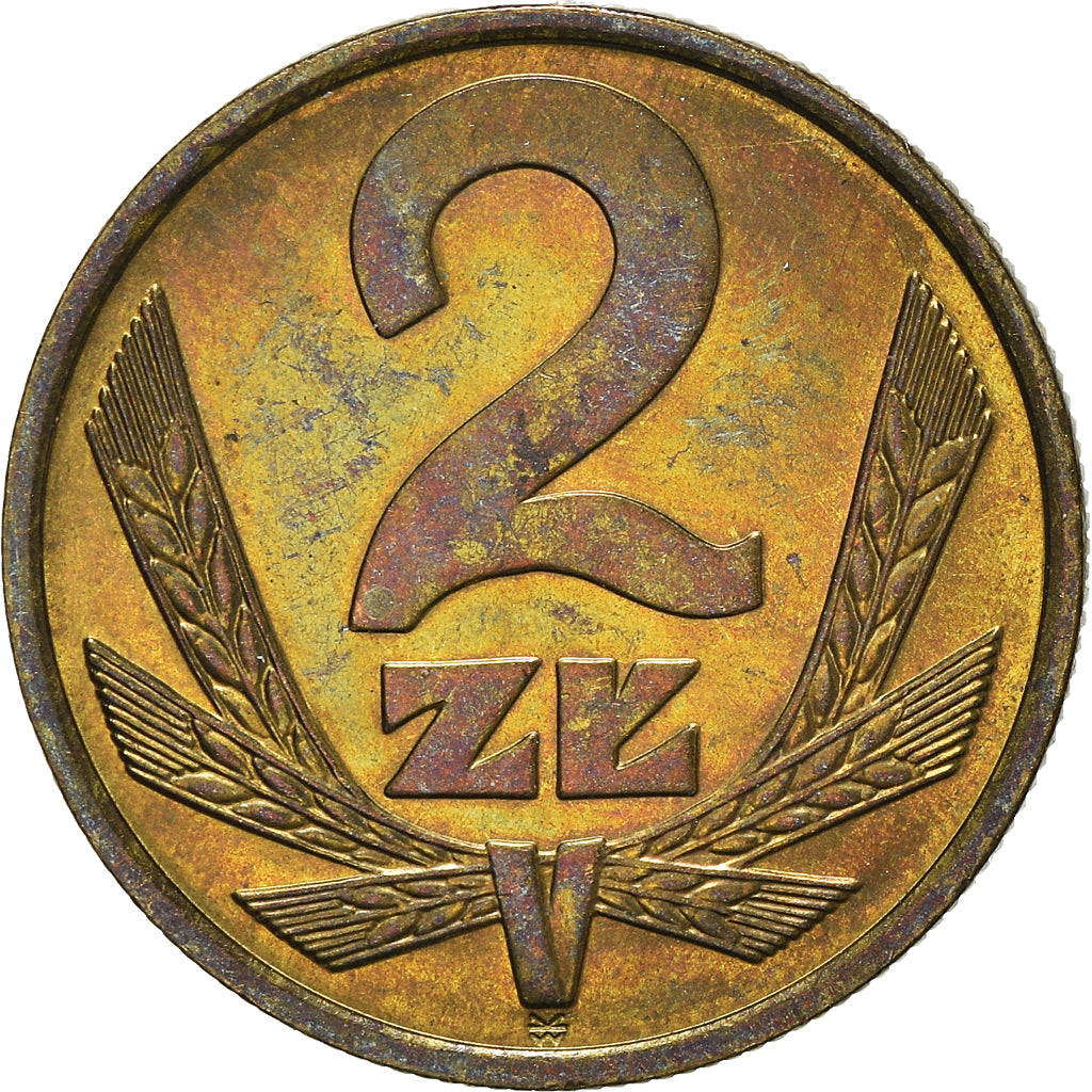 Moneta, Polonia, 2 Zlote, 1976