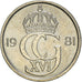 Moneda, Suecia, 10 Öre, 1981