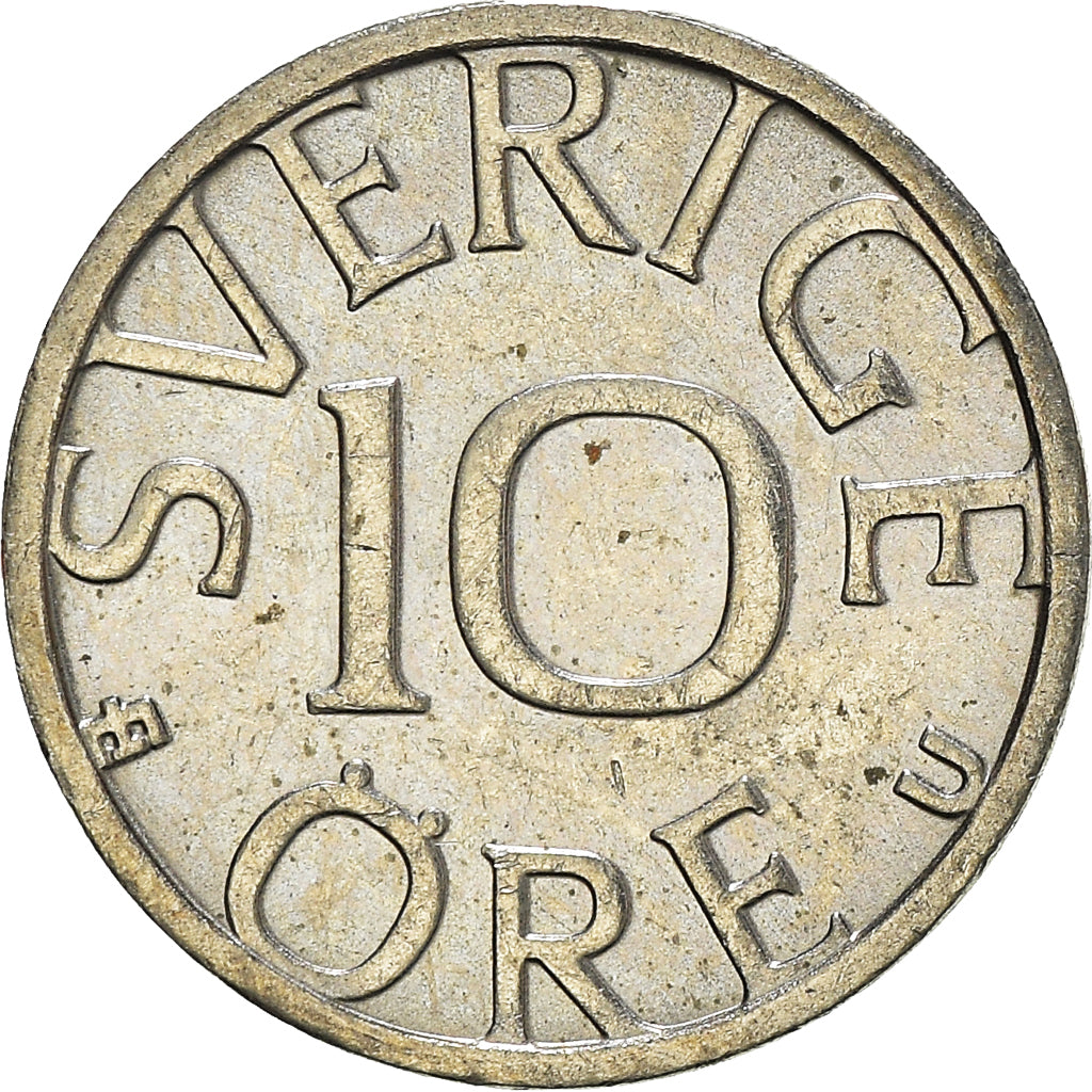 Moneda, Suecia, 10 Öre, 1981