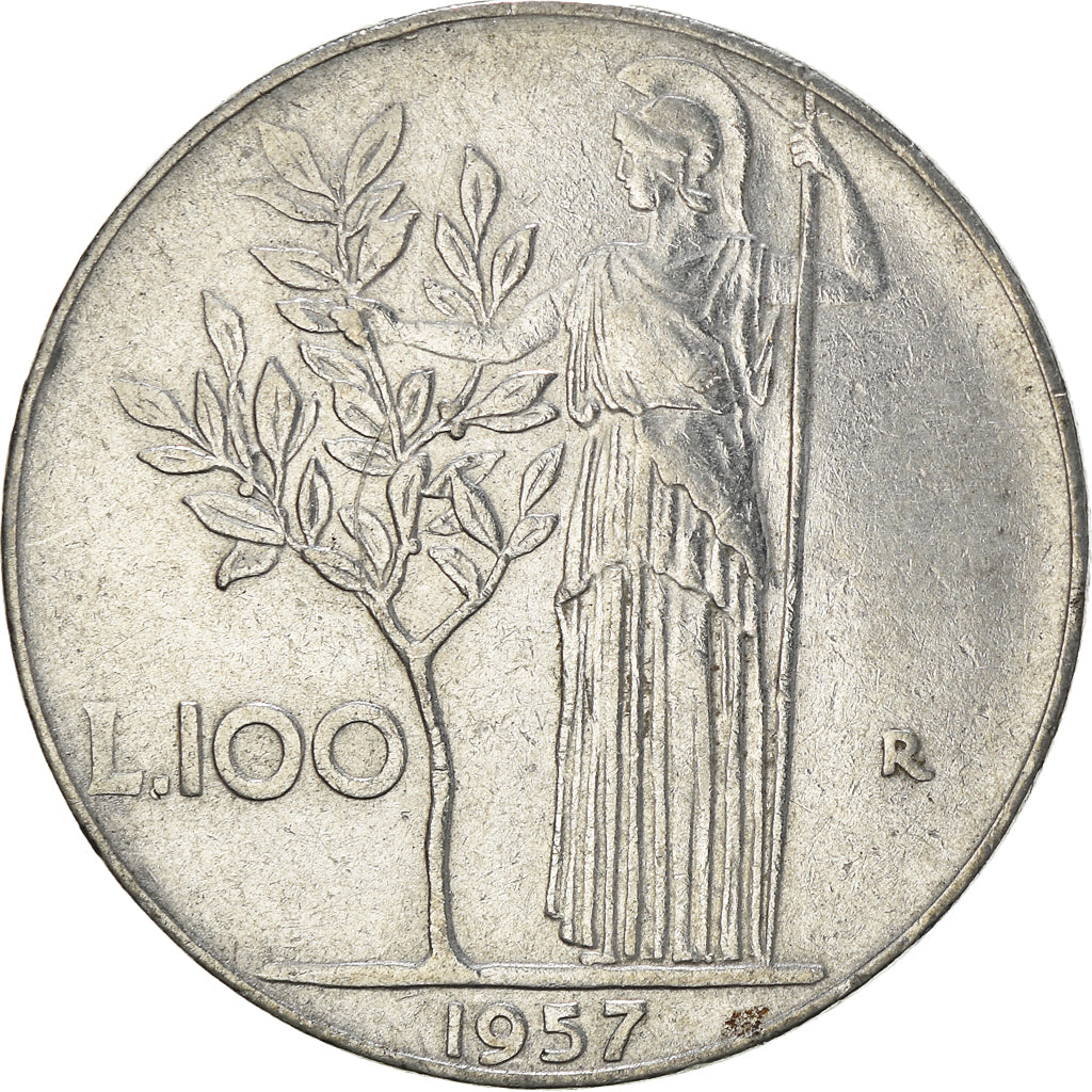 Moneta, Włochy, 100 Lire, 1957
