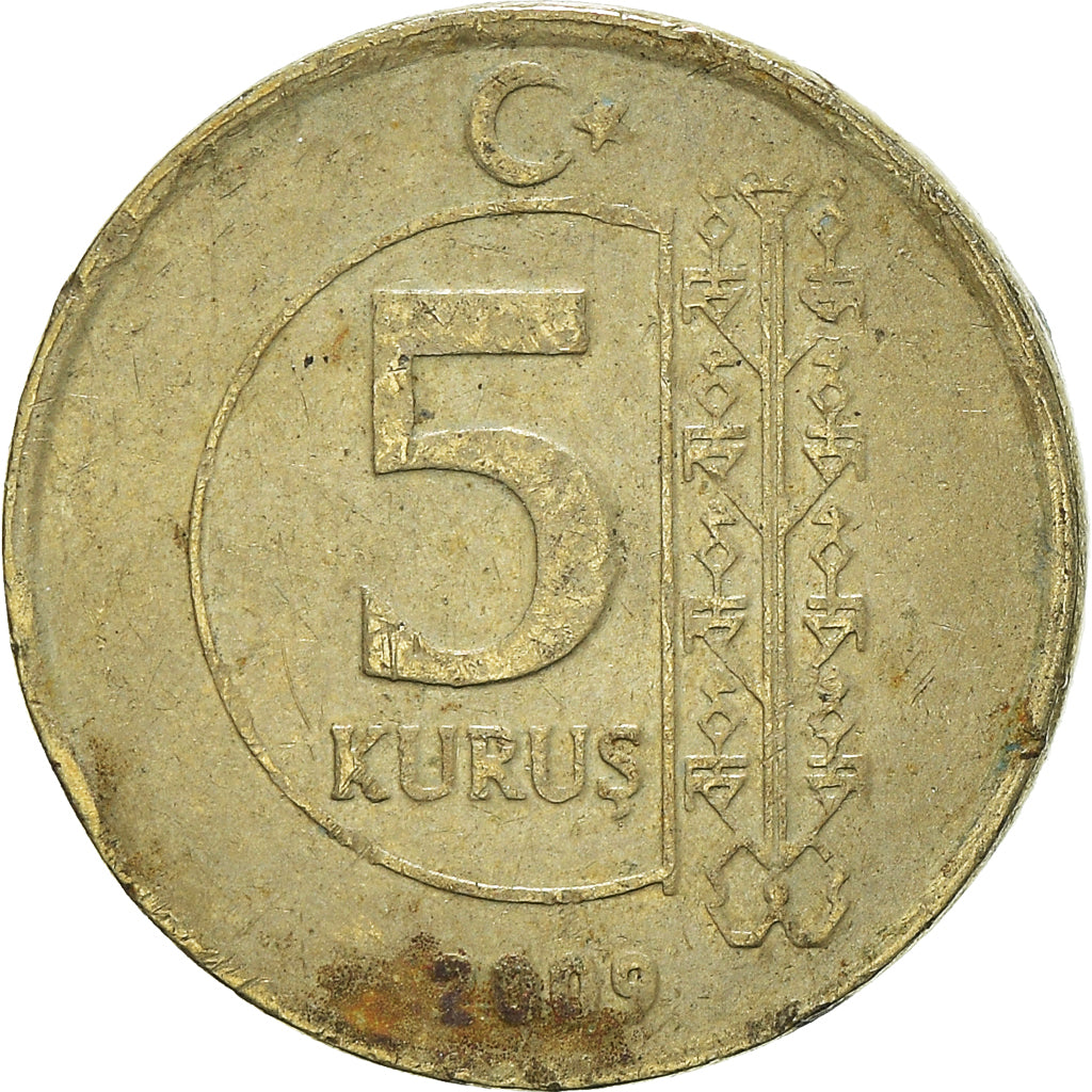 Moneta, Turchia, 5 Kurus, 2009