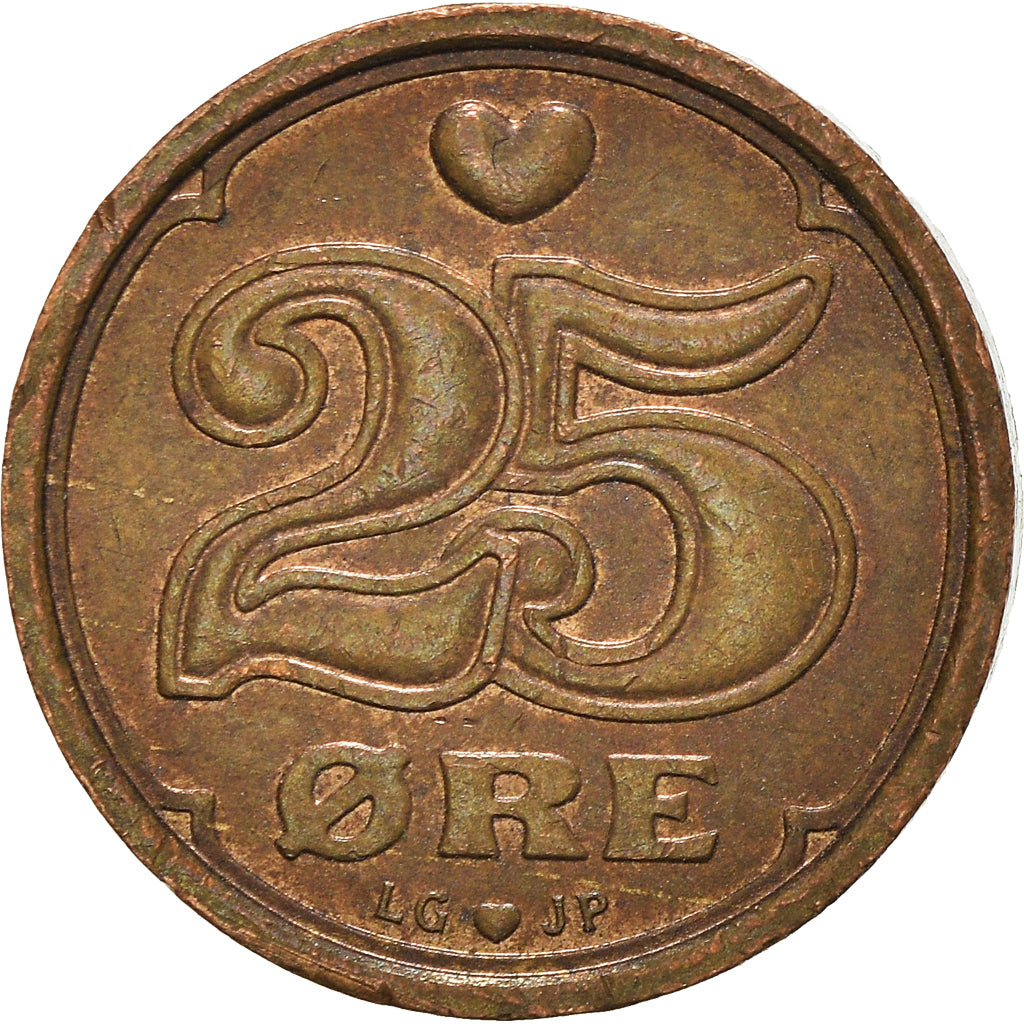 Munten, Denemarken, 25 Öre, 1991