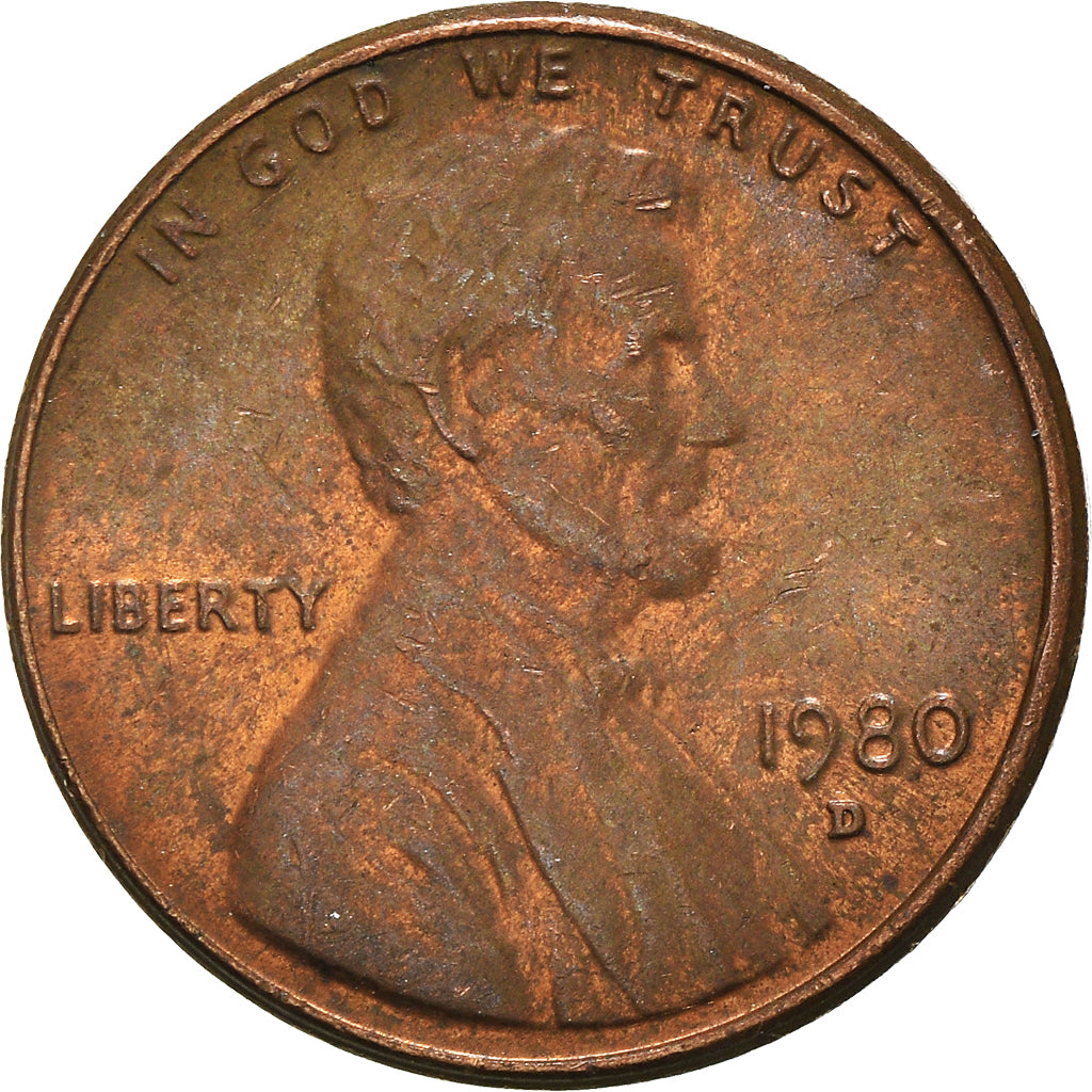 Monnaie, États-Unis, Cent, 1980