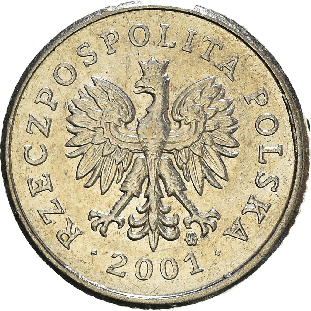 Moeda, Polónia, 10 Groszy, 2001