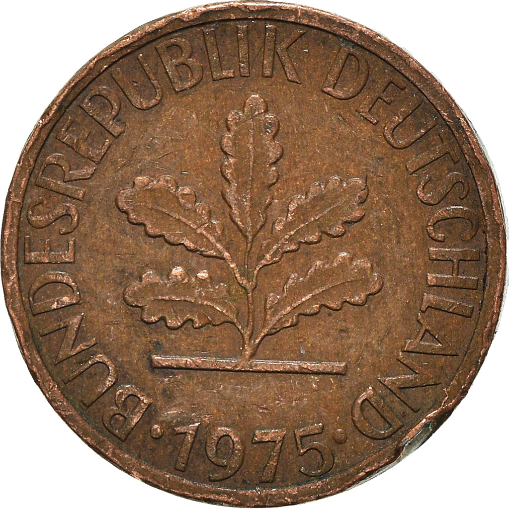 Moneta, Niemcy - RFN, Pfennig, 1975